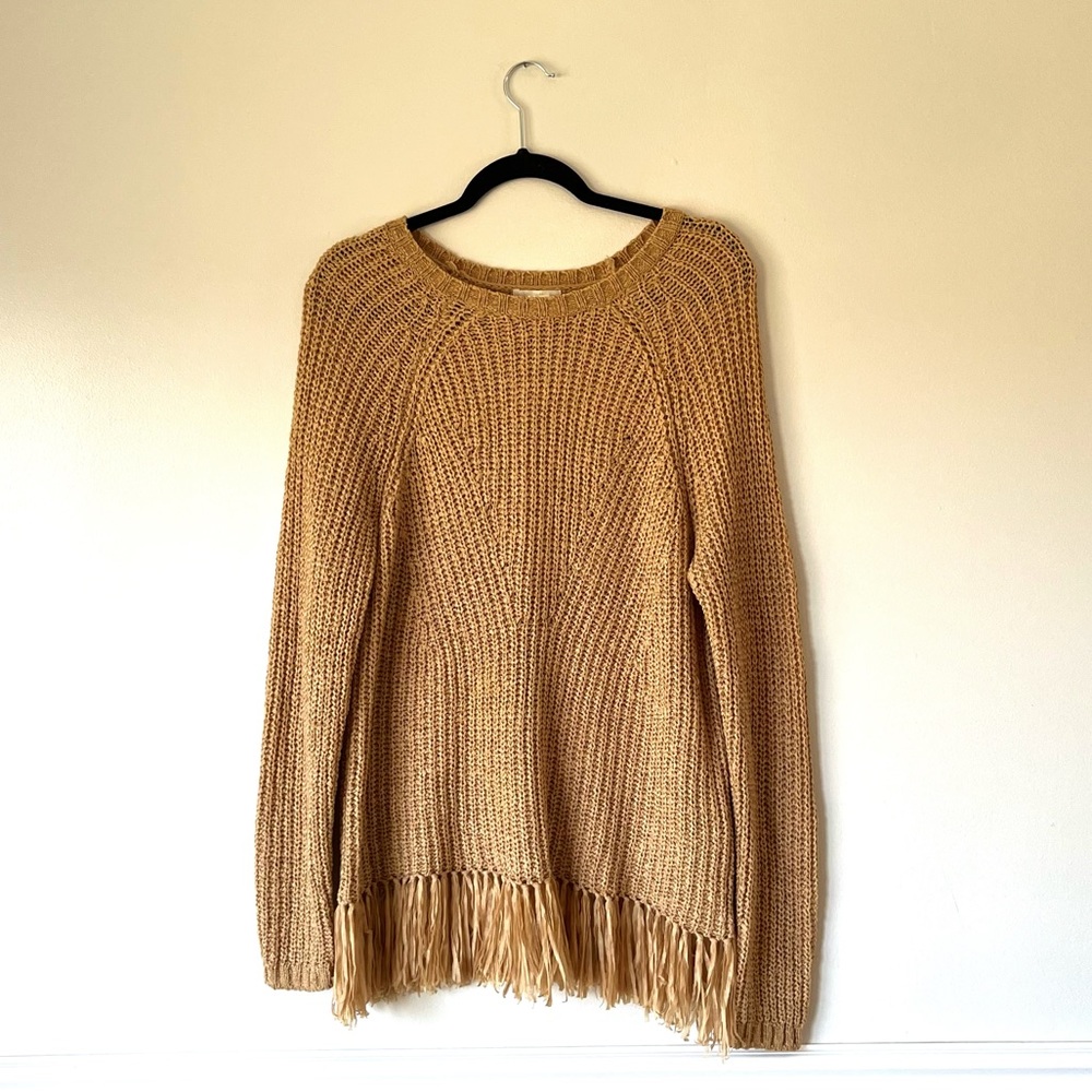H&M Knit Sweater with Fringe